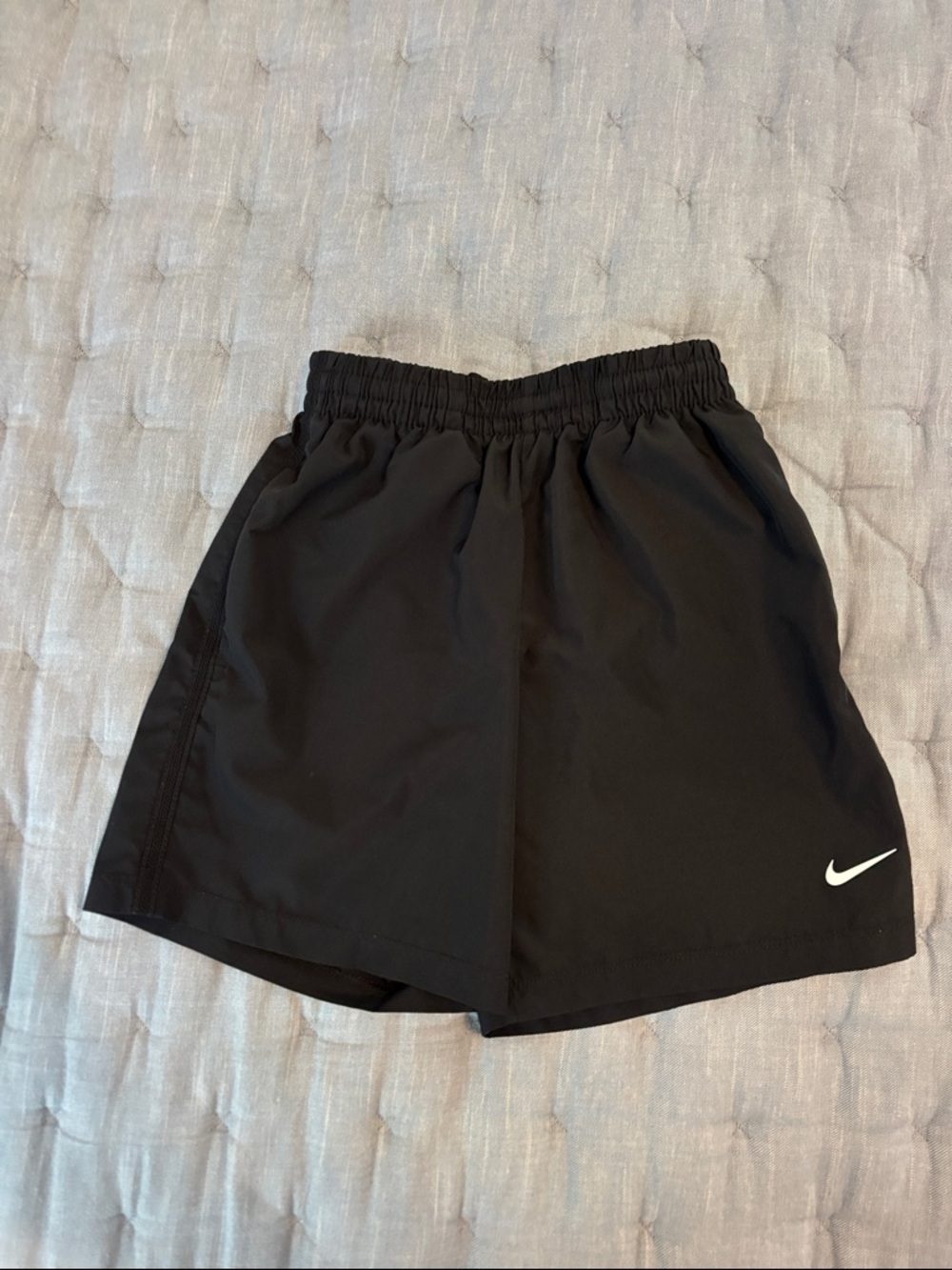 Nike Black Shorts with White Swoosh